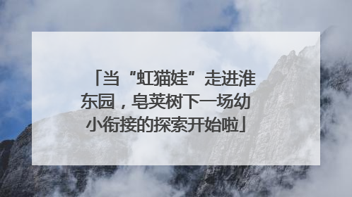 当“虹猫娃”走进淮东园，皂荚树下一场幼小衔接的探索开始啦