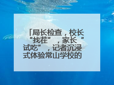 局长检查，校长“找茬”，家长“试吃”，记者沉浸式体验常山学校的陪餐制