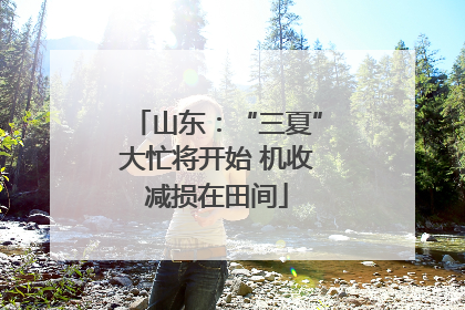 山东：“三夏”大忙将开始 机收减损在田间