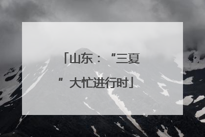 山东：“三夏”大忙进行时