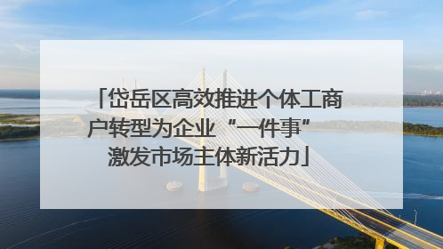 岱岳区高效推进个体工商户转型为企业“一件事” 激发市场主体新活力