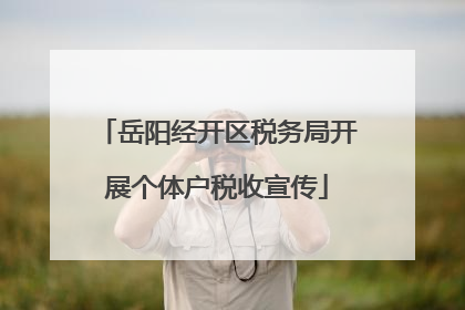 岳阳经开区税务局开展个体户税收宣传