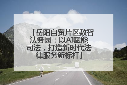 岳阳自贸片区数智法务园：以AI赋能司法，打造新时代法律服务新标杆
