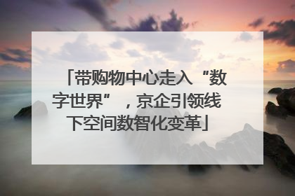 带购物中心走入“数字世界”，京企引领线下空间数智化变革