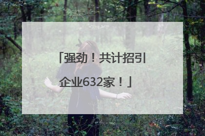 强劲！共计招引企业632家！