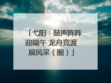 弋阳：鼓声阵阵迎端午 龙舟竞渡展风采（图）