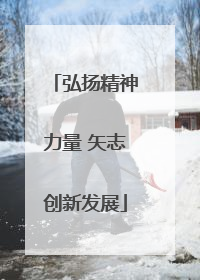 弘扬精神力量 矢志创新发展