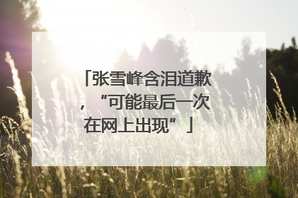 张雪峰含泪道歉，“可能最后一次在网上出现”