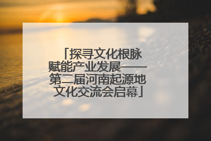 探寻文化根脉 赋能产业发展——第二届河南起源地文化交流会启幕