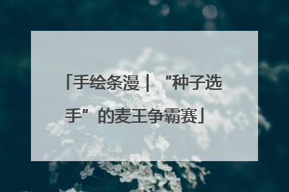 手绘条漫｜“种子选手”的麦王争霸赛
