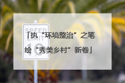 执“环境整治”之笔 绘“秀美乡村”新卷