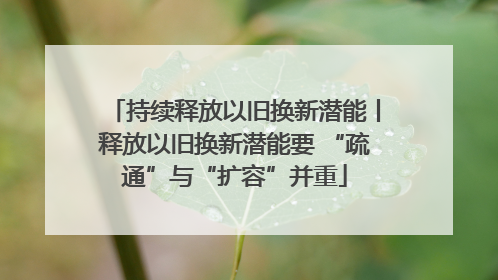 持续释放以旧换新潜能丨释放以旧换新潜能要 “疏通”与“扩容”并重