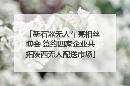 新石器无人车亮相丝博会 签约四家企业共拓陕西无人配送市场