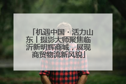 机遇中国・活力山东丨摄影大师聚焦临沂新明辉商城，展现商贸物流新风貌