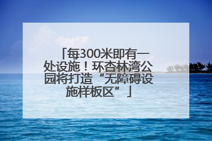 每300米即有一处设施！环杏林湾公园将打造“无障碍设施样板区”