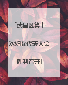 武昌区第十二次妇女代表大会胜利召开