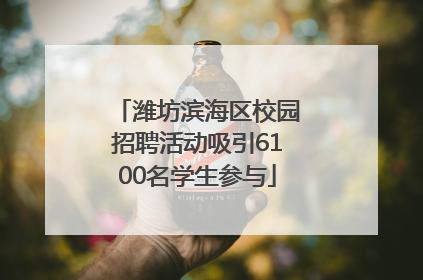 潍坊滨海区校园招聘活动吸引6100名学生参与