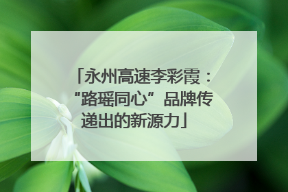永州高速李彩霞：“路瑶同心”品牌传递出的新源力