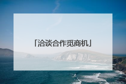 洽谈合作觅商机