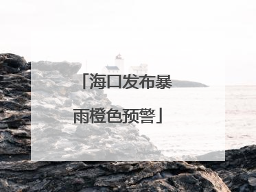 海口发布暴雨橙色预警
