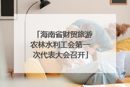 海南省财贸旅游农林水利工会第一次代表大会召开