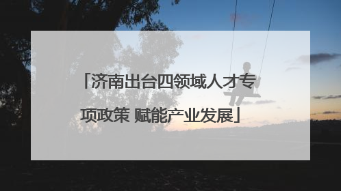 济南出台四领域人才专项政策 赋能产业发展