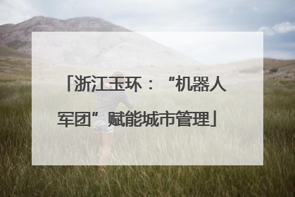 浙江玉环：“机器人军团”赋能城市管理