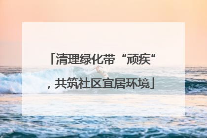 清理绿化带“顽疾”，共筑社区宜居环境