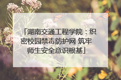 湖南交通工程学院：织密校园禁毒防护网 筑牢师生安全意识根基