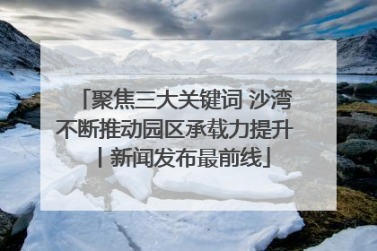 聚焦三大关键词 沙湾不断推动园区承载力提升丨新闻发布最前线