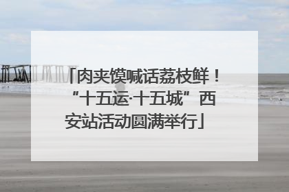 肉夹馍喊话荔枝鲜！“十五运·十五城”西安站活动圆满举行