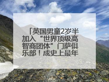英国男童2岁半加入“世界顶级高智商团体”门萨俱乐部！成史上最年轻男性会员