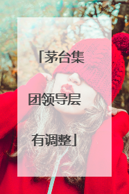 茅台集团领导层有调整