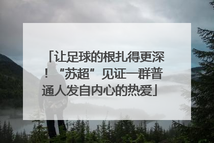 让足球的根扎得更深！“苏超”见证一群普通人发自内心的热爱