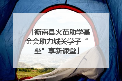 衡南县火苗助学基金会助力城关学子“坐”享新课堂