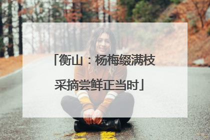 衡山：杨梅缀满枝 采摘尝鲜正当时