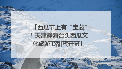 西瓜节上有“宝藏”！天津静海台头西瓜文化旅游节甜蜜开幕