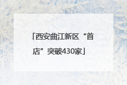 西安曲江新区“首店”突破430家