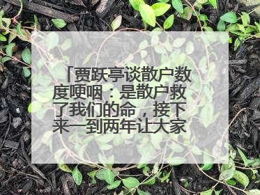 贾跃亭谈散户数度哽咽：是散户救了我们的命，接下来一到两年让大家挽回损失