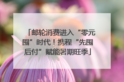 邮轮消费进入“零元囤”时代！携程“先囤后付”赋能暑期旺季
