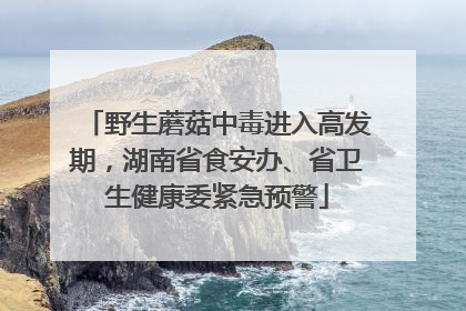 野生蘑菇中毒进入高发期，湖南省食安办、省卫生健康委紧急预警