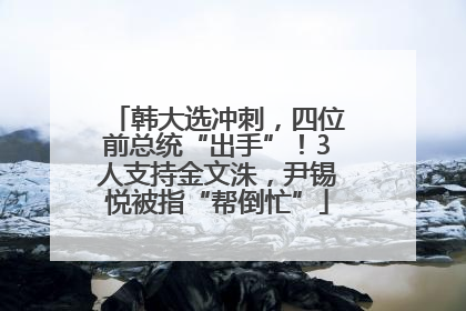 韩大选冲刺，四位前总统“出手”！3人支持金文洙，尹锡悦被指“帮倒忙”