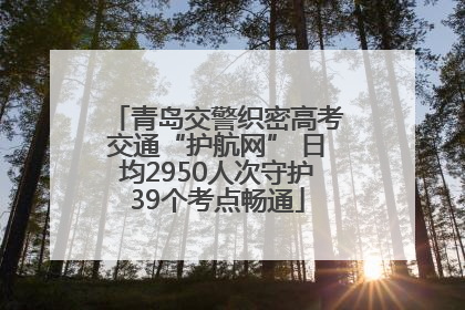 青岛交警织密高考交通“护航网” 日均2950人次守护39个考点畅通