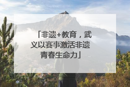 非遗+教育，武义以赛事激活非遗青春生命力