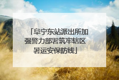 阜宁东站派出所加强警力部署筑牢辖区暑运安保防线