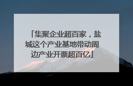 集聚企业超百家，盐城这个产业基地带动周边产业开票超百亿