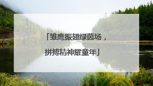 雏鹰振翅绿茵场，拼搏精神耀童年