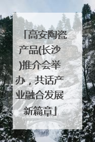 高安陶瓷产品(长沙)推介会举办，共话产业融合发展新篇章