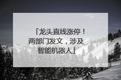 龙头直线涨停！两部门发文，涉及智能机器人