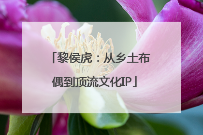 黎侯虎：从乡土布偶到顶流文化IP